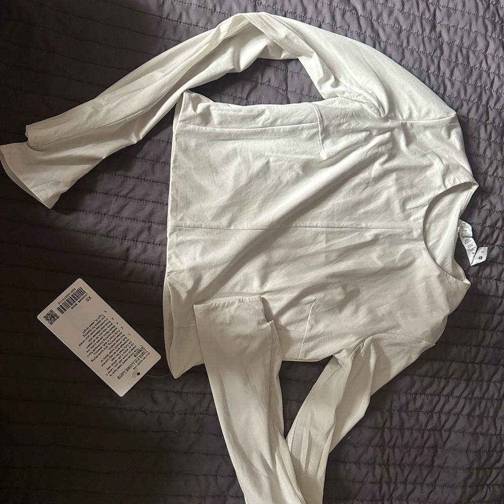 Lululemon Athletica White Long Sleeve Top